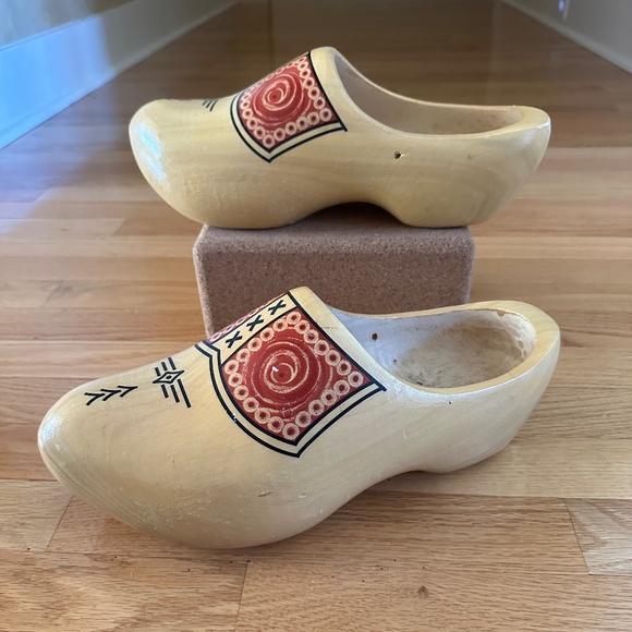Dutch Wooden Clogs Shoes Holland Size Large - Picture 2 of 16